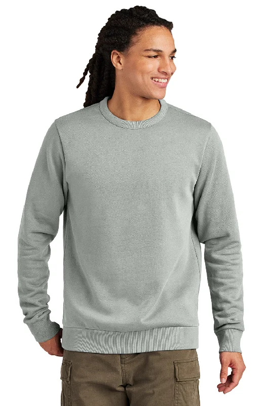 District Mens District Wash Fleece Crewneck Sweatshirt - Gusty Grey - New