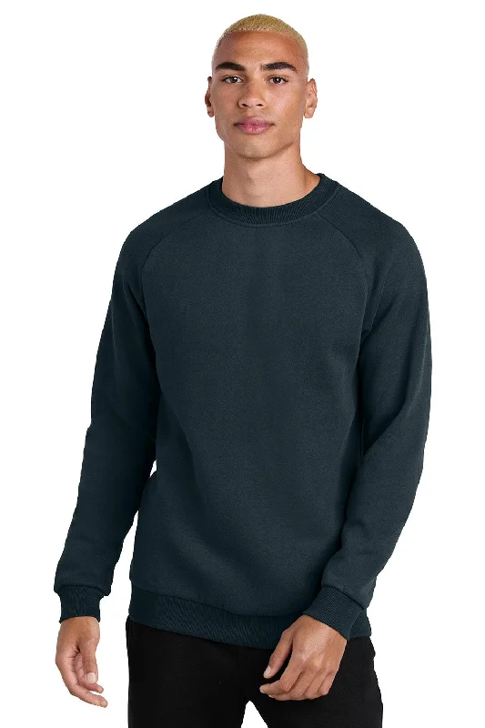 District Mens Cloud Fleece Crewneck Sweatshirt - New Navy Blue - New