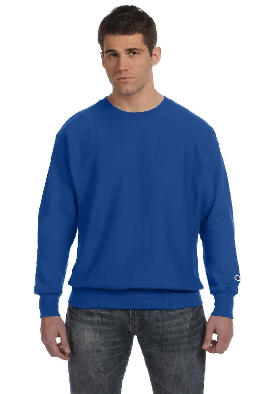 Champion Mens Shrink Resistant Crewneck Sweatshirt - Athletic Royal Blue