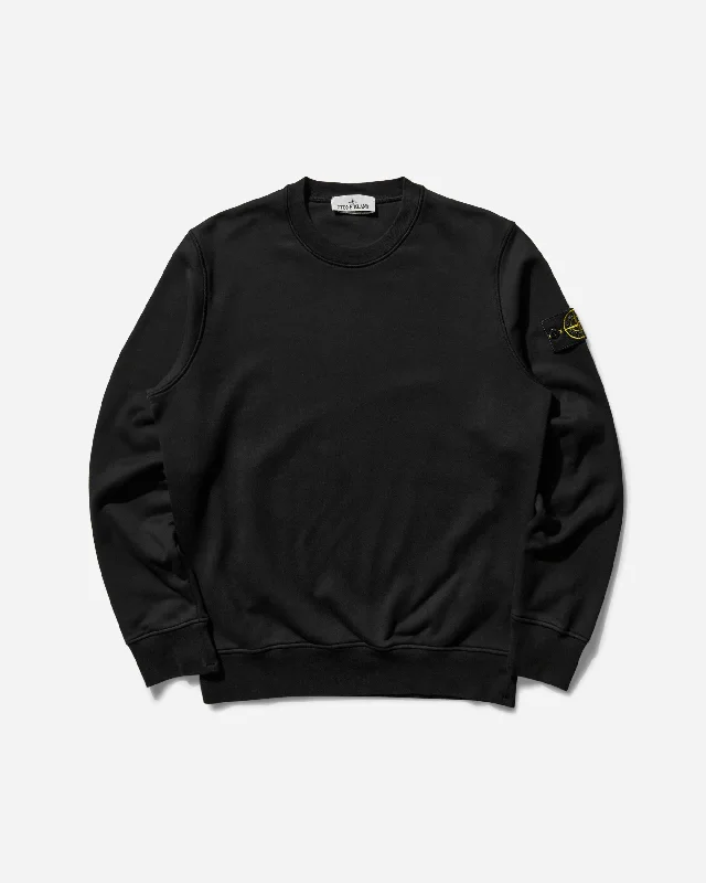 Men's Garment Dyed Crewneck Sweatshirt Black