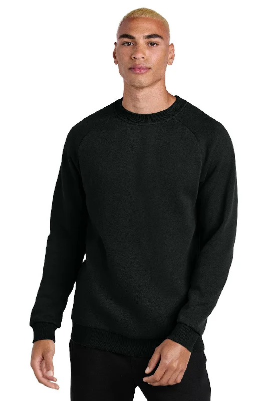 District Mens Cloud Fleece Crewneck Sweatshirt - Jet Black - New