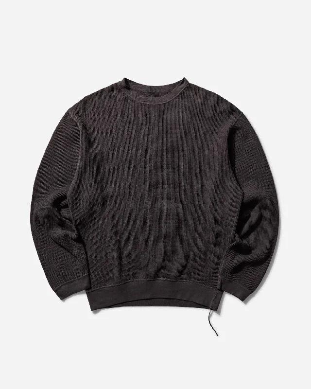 Men's ECO Waffle Big Sweatshirt Black