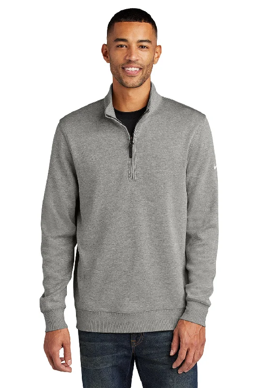 Nike Mens Dri-Fit 1/4 Zip Sweatshirt - Grey - New