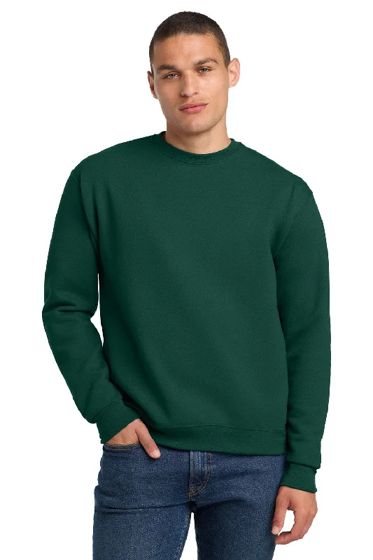 Jerzees Mens Super Sweats NuBlend Pill Resistant Fleece Crewneck Sweatshirt - Forest Green