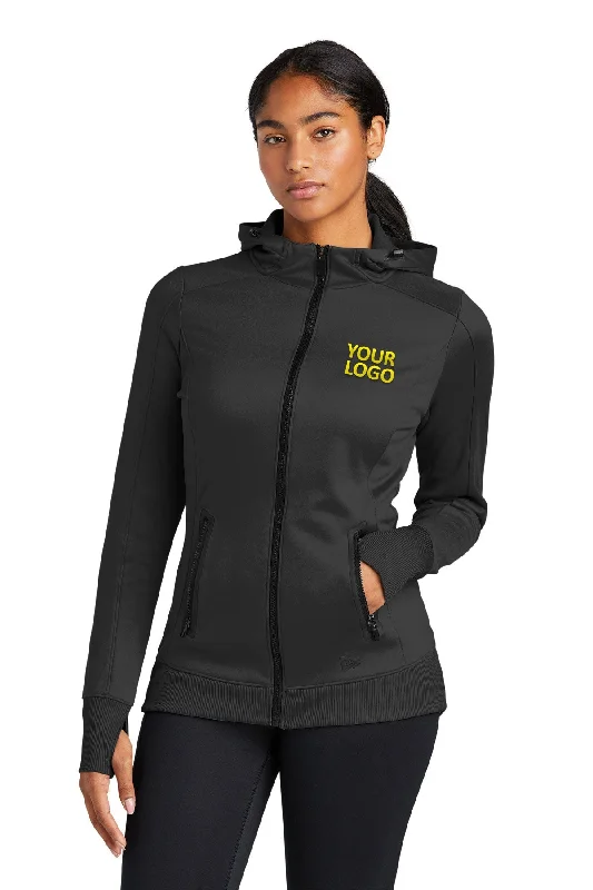 New Era Ladies Venue Custom Zip Hoodies, Black