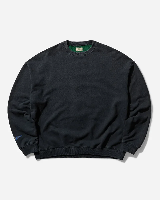 Men's Fleece Knit 2Tones Remake Big Sweatshirt (Bone) Black / Green