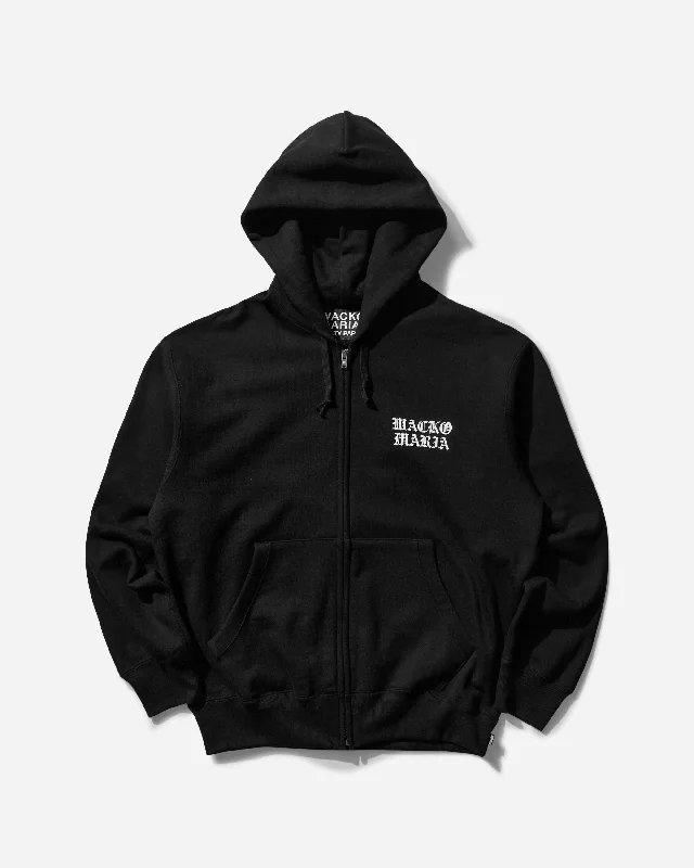 Men's Heavy Weight Full Zip Hoodie (Type-2) Black