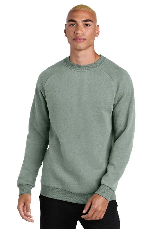 District Mens Cloud Fleece Crewneck Sweatshirt - Slate Green - New