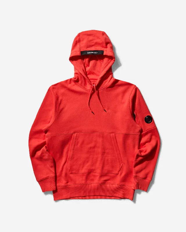 Men's Diagonal Raised Fleece Hoodie Poinciana