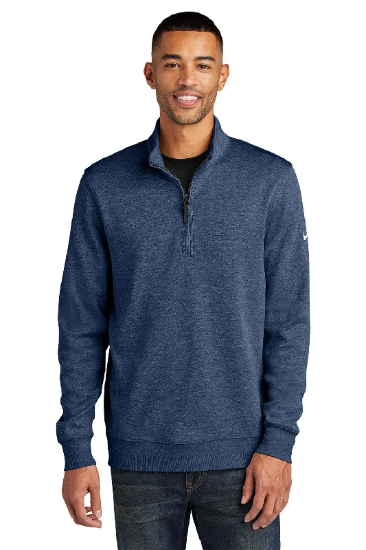 Nike Mens Dri-Fit 1/4 Zip Sweatshirt - Navy Blue - New