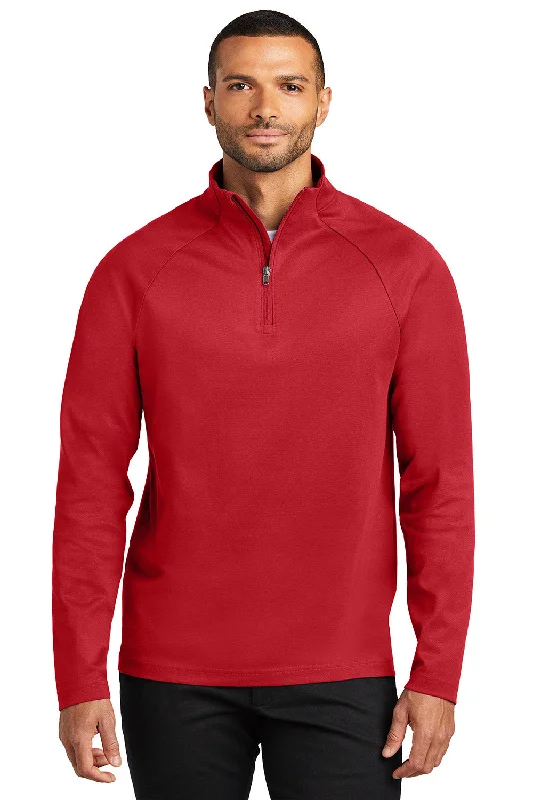 Port Authority Mens C-FREE Cypress Snag Resistant 1/4 Zip Sweatshirt - Rich Red - New