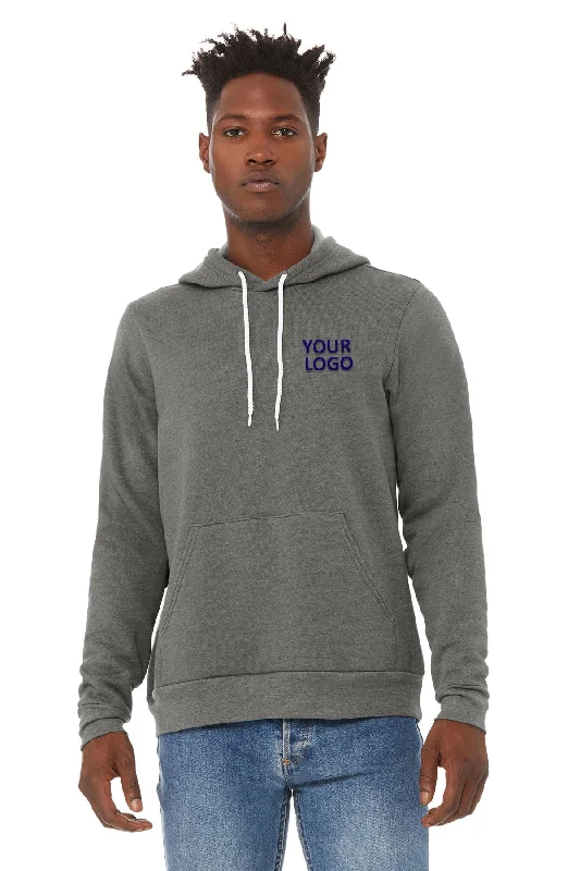 Bella Canvas Unisex Sponge Fleece Hoodie, Deep Heather