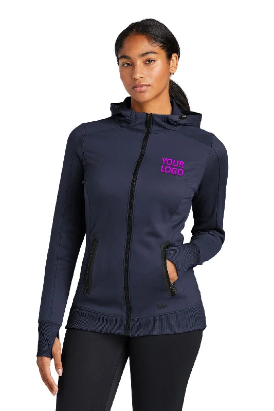 New Era Ladies Venue Custom Zip Hoodies, True Navy