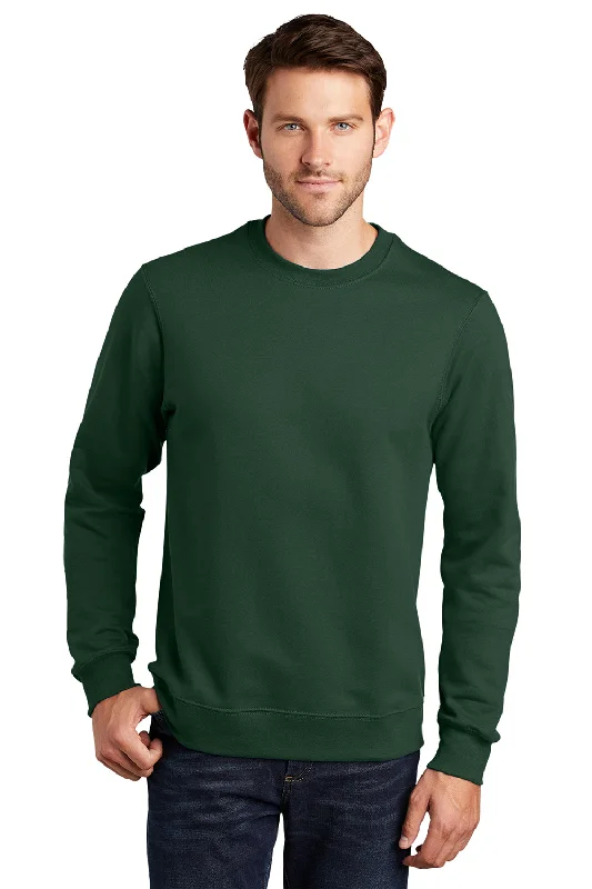 Port & Company Mens Fan Favorite Fleece Crewneck Sweatshirt - Forest Green