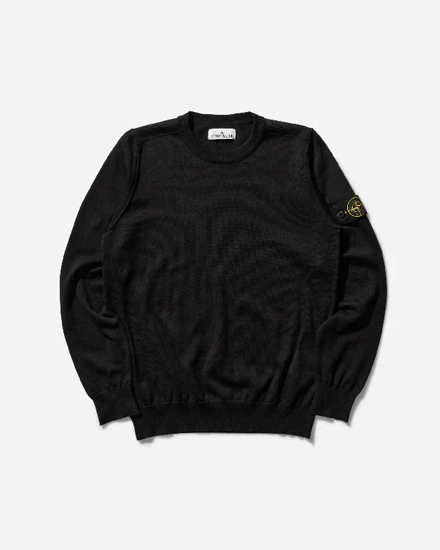 Men's Cotton Crewneck Sweater Black