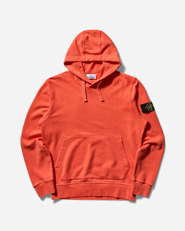 Men's Garment Dyed Hooded Sweatshirt Papaya