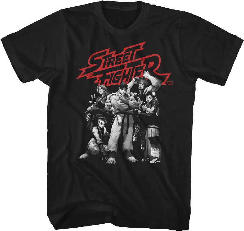 Vintage Group Pose Street Fighter T-Shirt