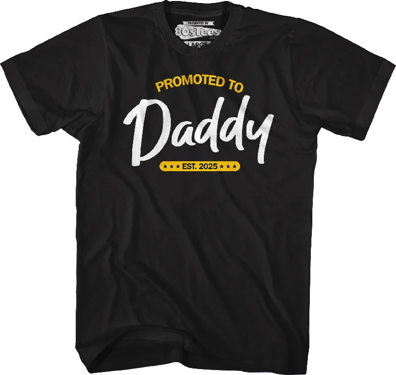 Promoted To Daddy Est. 2025 T-Shirt