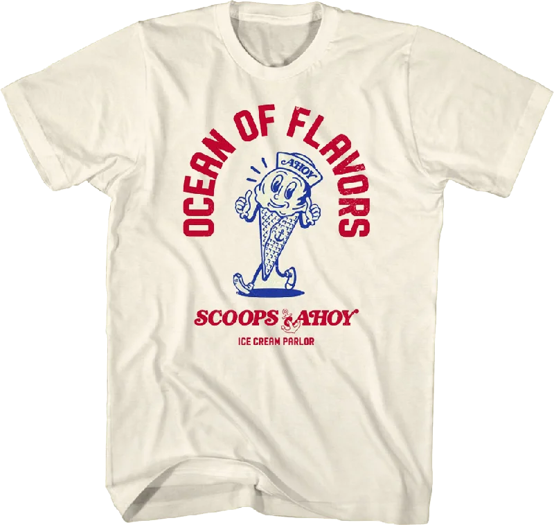 Scoops Ahoy Ocean Of Flavors Stranger Things T-Shirt