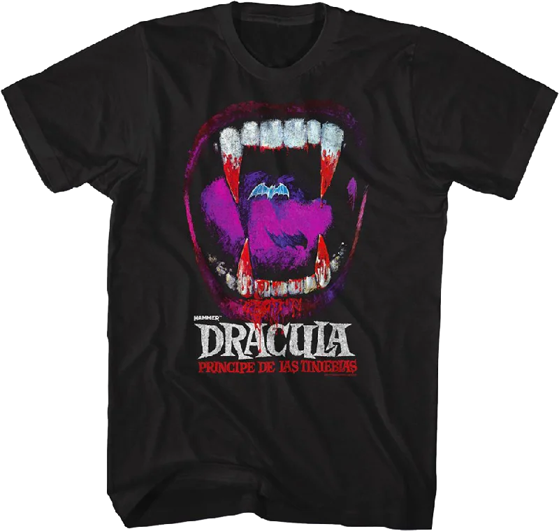 Dracula Vampire Teeth Hammer Films T-Shirt