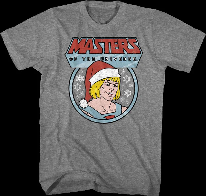 He-Man Santa Claus Hat Masters of the Universe T-Shirt