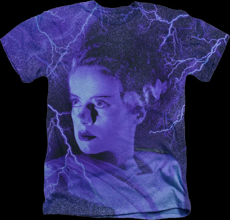 Big Print Bride Of Frankenstein T-Shirt