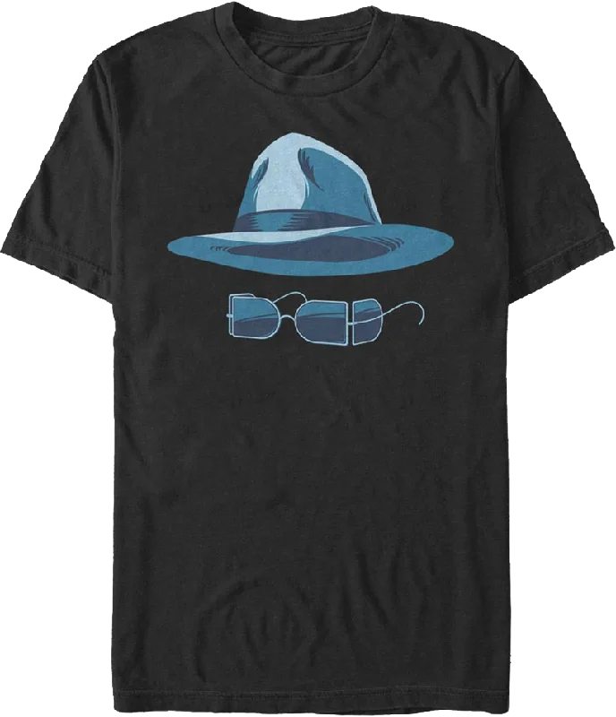 Hat And Glasses Invisible Man T-Shirt