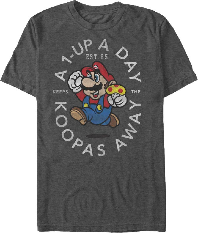 1-Up A Day Super Mario Bros. T-Shirt