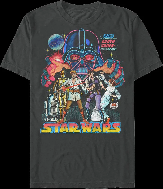 Battle With Darth Vader Star Wars T-Shirt