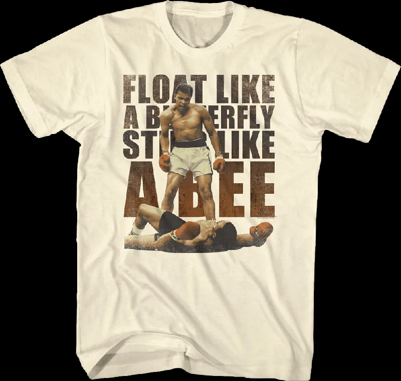 Float Like A Butterfly Sting Like A Bee Muhammad Ali T-Shirt