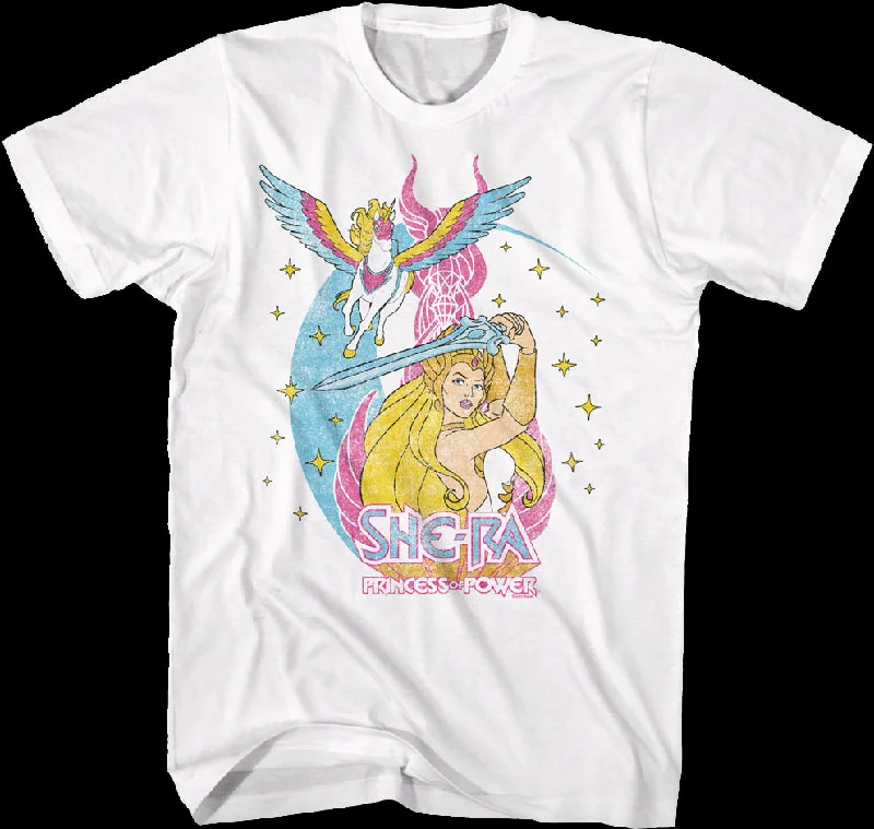 Starry Swift Wind and She-Ra Masters of the Universe T-Shirt