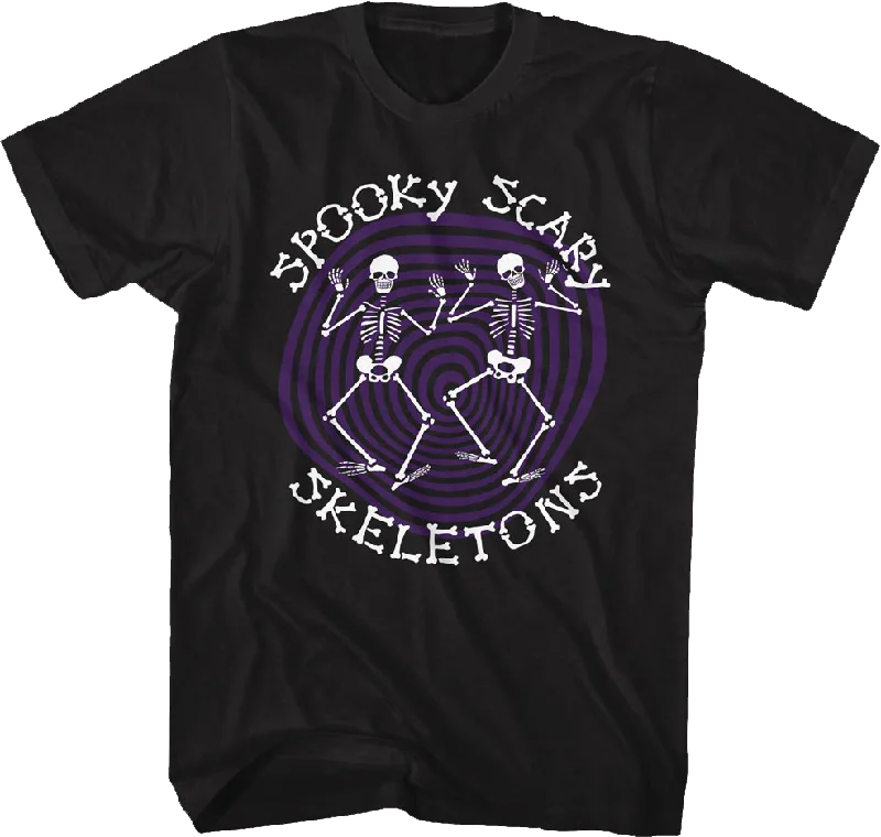 Spiraling Spooky Scary Skeletons T-Shirt