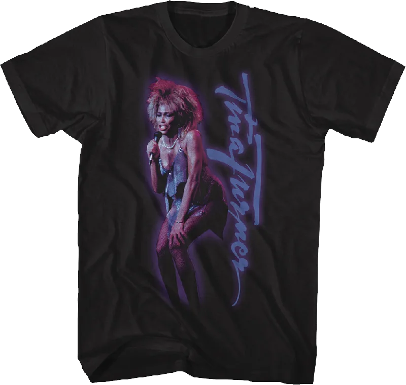 Singing Glow Tina Turner T-Shirt