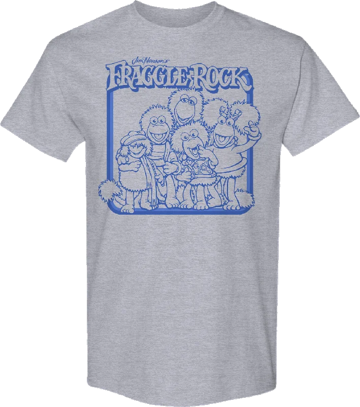 Monochrome Group Photo Fraggle Rock T-Shirt