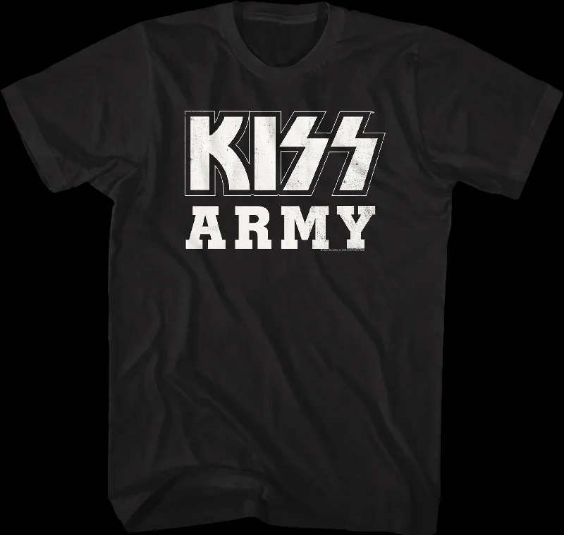 Distressed KISS Army Shirt