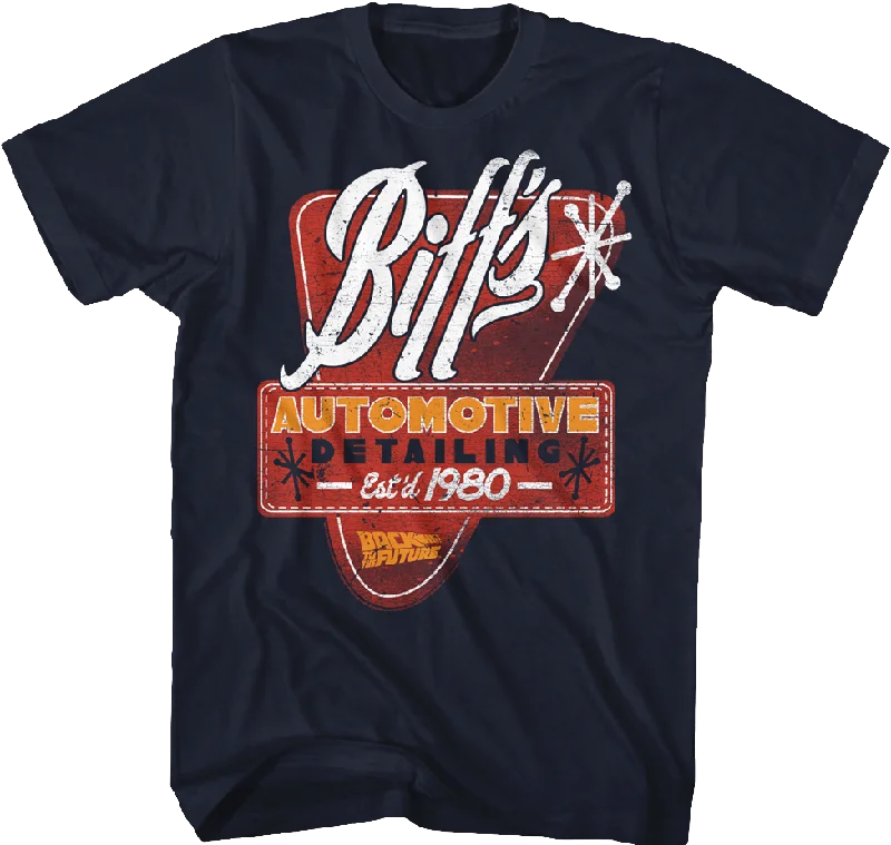 Biff's Automotive Detailing Back To The Future T-Shirt