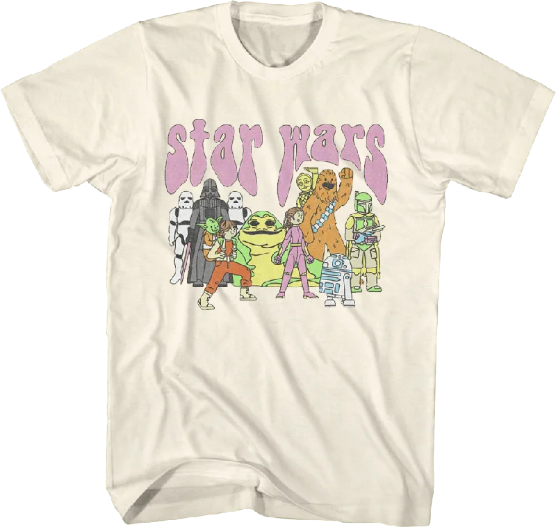 Illustrated Cast Star Wars T-Shirt