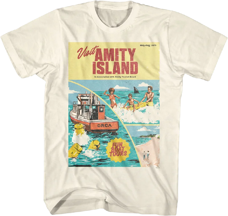 Amity Island Tourism Brochure Jaws T-Shirt