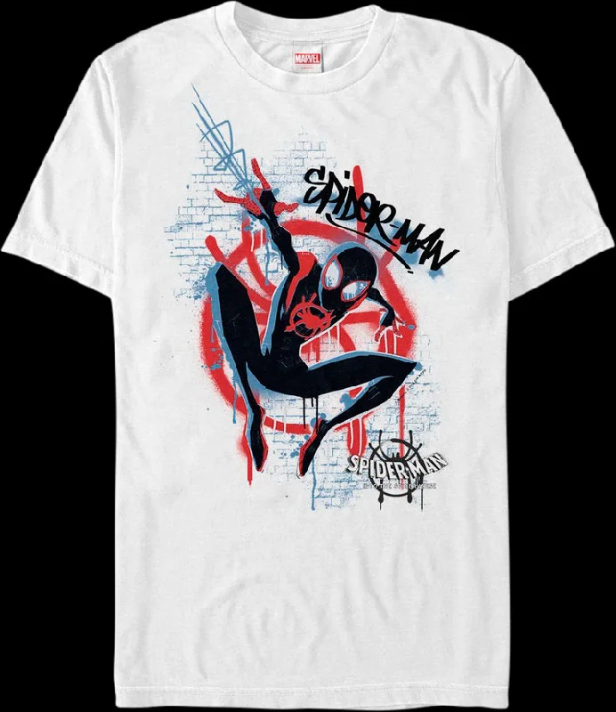 Graffiti Spider-Man Into The Spider-Verse T-Shirt