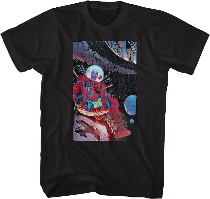 Deadpool In Space Marvel Comics T-Shirt