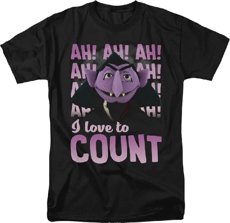 I Love To Count Sesame Street T-Shirt