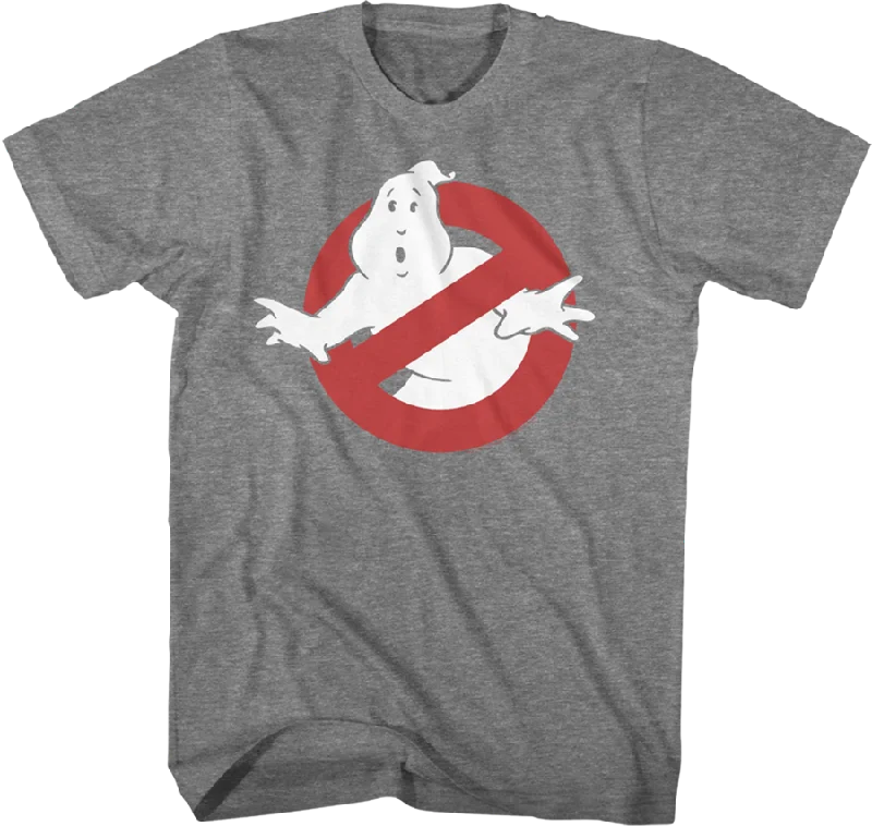 Graphite Ghostbusters Logo T-Shirt