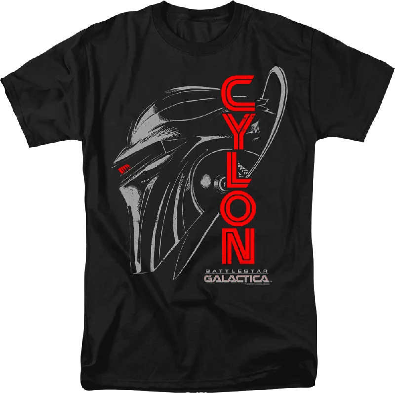 Cylon Head Shot Battlestar Galactica T-Shirt