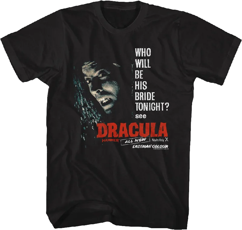 Who Will Be His Bride Tonight Dracula T-Shirt