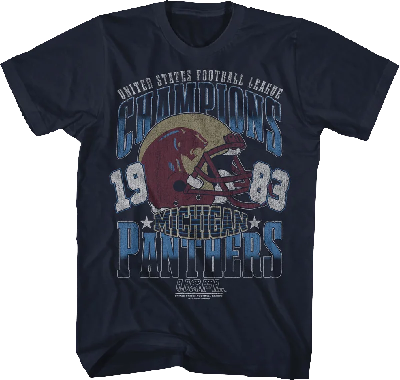 Michigan Panthers 1983 Champions USFL T-Shirt