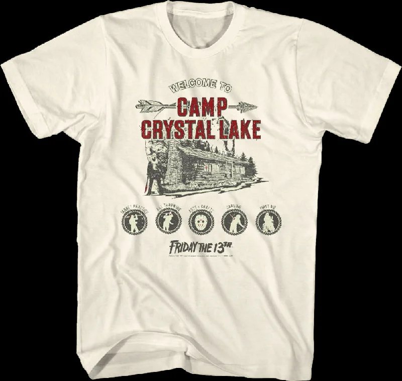 Welcome to Camp Crystal Lake Friday the 13th T-Shirt