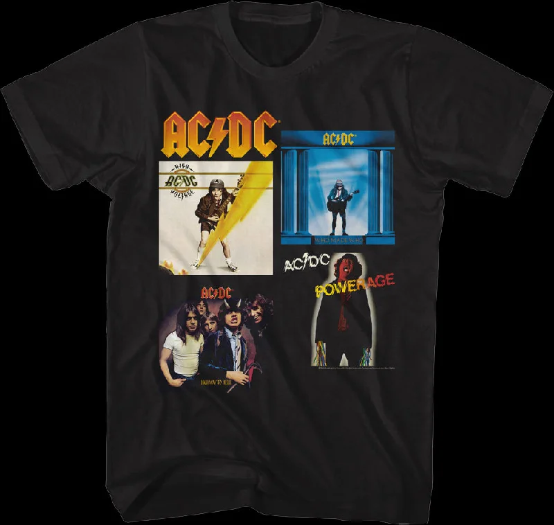 Classic Albums Collage ACDC Shirt