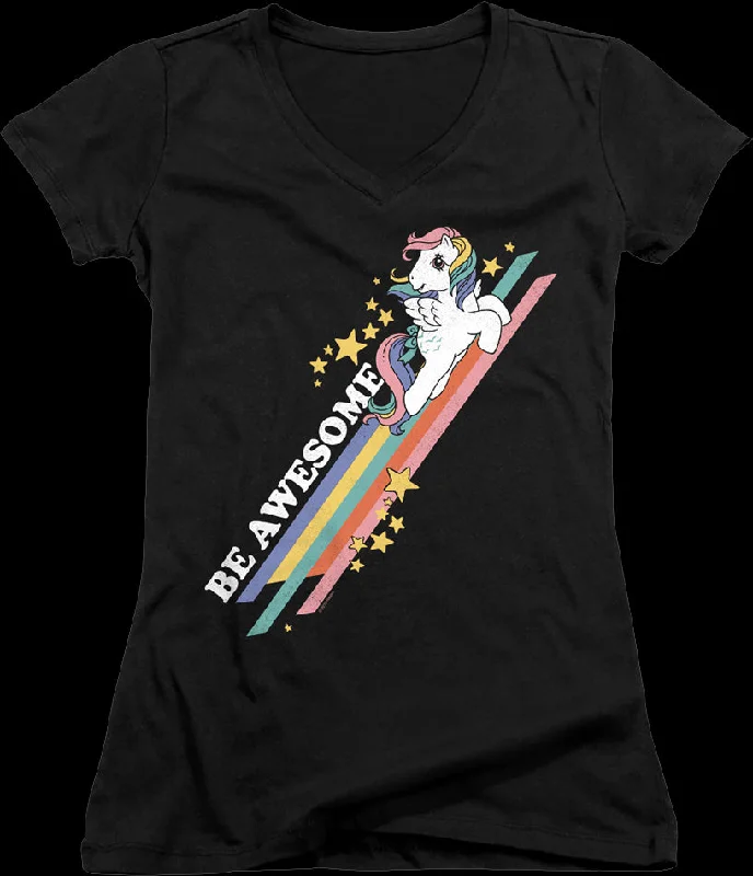 Ladies Be Awesome My Little Pony V-Neck Shirt