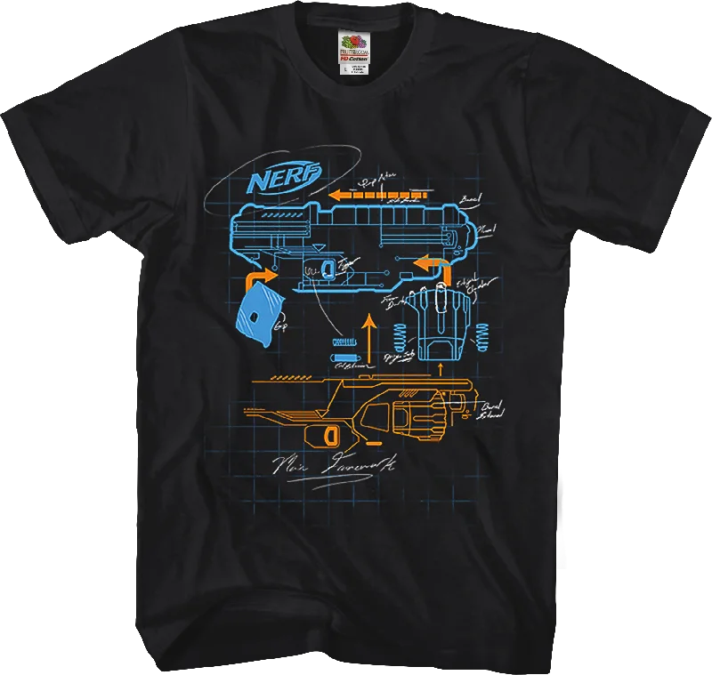 Blaster Blueprint Nerf T-Shirt