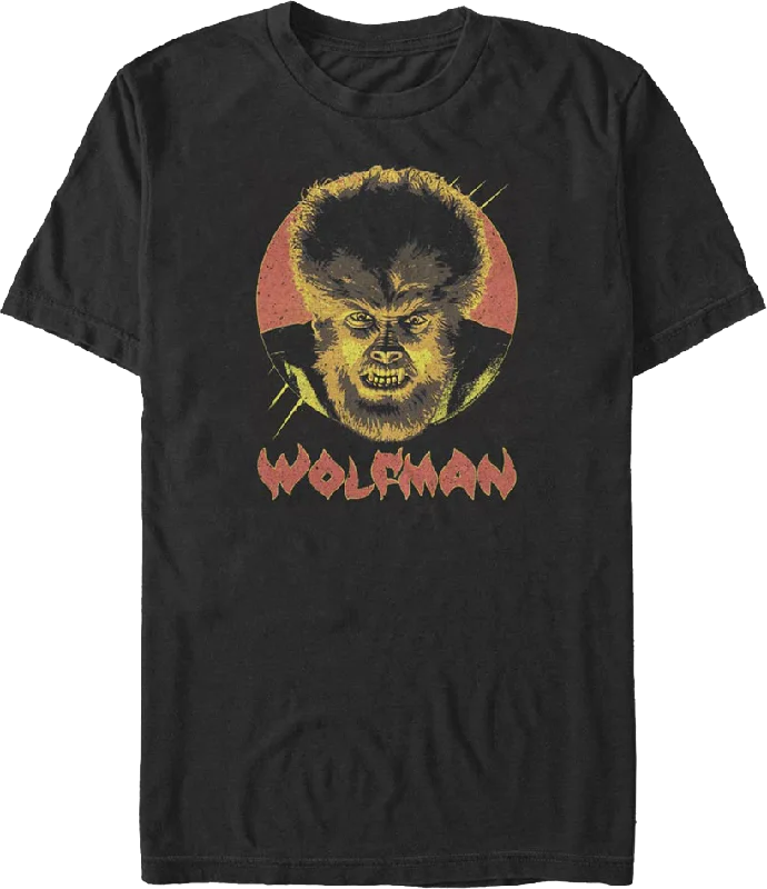 The Face Of Fear Wolf Man T-Shirt